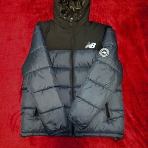 New Balance Black and Navy Puffer Jacket